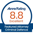 Avvo Rating 8.8 badge