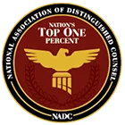 National Association of Distinguished Counsel badge